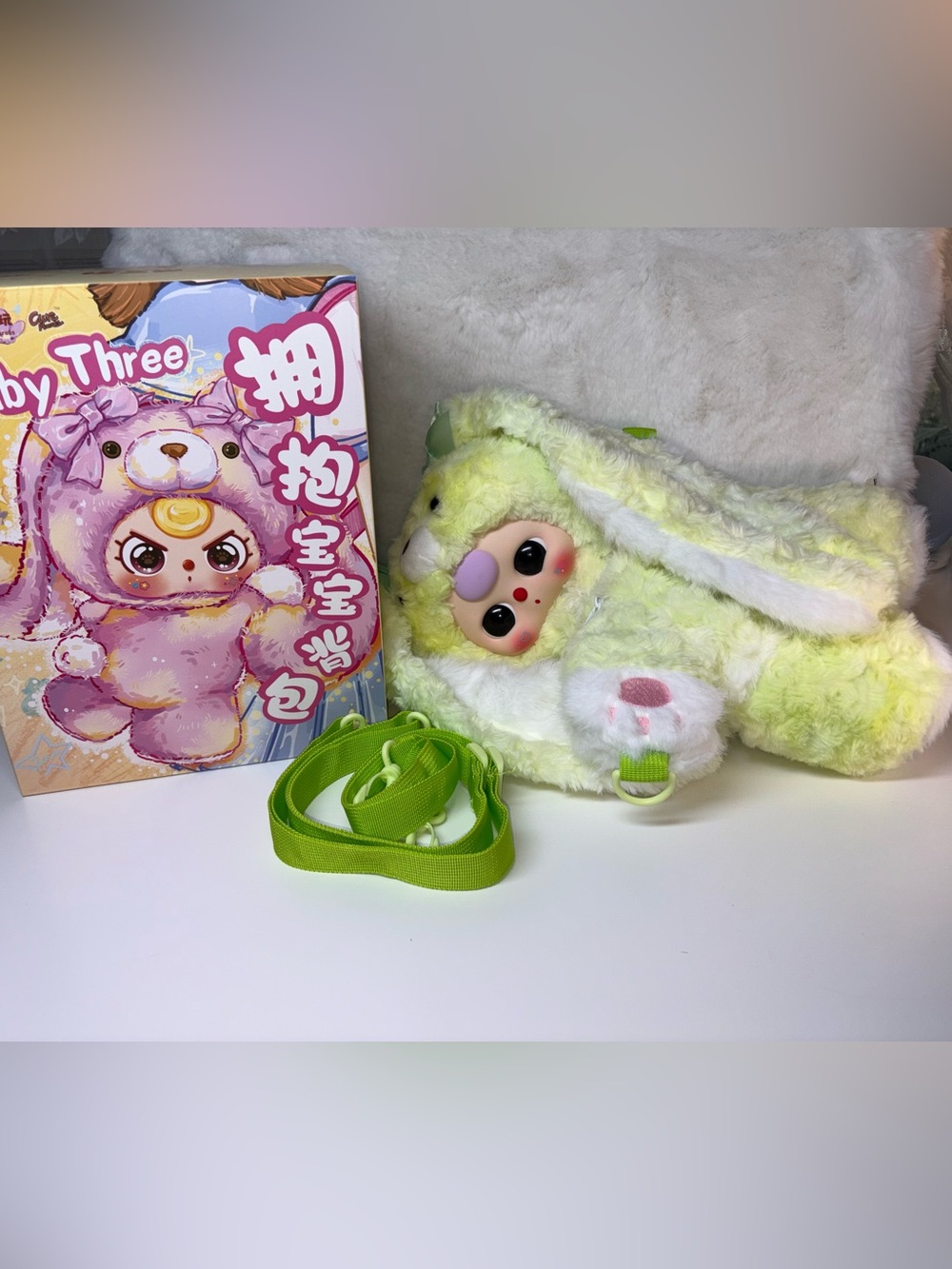 Baby Three 400% Hugging Baby Backpack Confirmed Ping Ping Bunny Blind Box